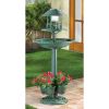 Solar-Lighted Birdbath and Planter