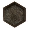 Galvanized Sheet Metal Rustic Plant Stand Set - Hexagon