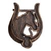 Cast Iron Door Knocker - Horse and Horseshoe