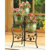 Wrought Iron Apple Triple Plant Stand