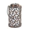 Iron Swirls Solar Garden Lantern