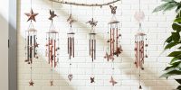 Butterfly and Heart Wind Chimes - 31.5 inches