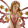 Pink Fairy Solar Garden Statue