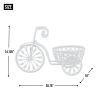 White Metal Tricycle Planter