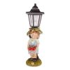 Child with Apple Basket Solar Garden Light