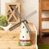 Solar Light-Up Lighthouse Windmill Garden Decor