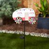 Colorful Camper Solar Lighted Garden Stake