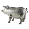 Galvanized Metal Pig Garden Figurine