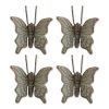 Butterfly Cast Iron Planter Pot Hanger Set