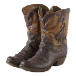 Accent Plus Cowboy Boots Planter