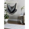 Accent Plus Hammock Chair with Tassel Fringe - Gray