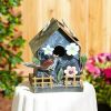 bAccent Plus Garden Cottage Metal Birdhouse