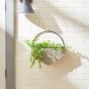 Accent Plus Geometric Diamond Galvanized Metal Wall Planter