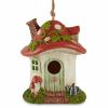 Accent Plus Whimsical Mushroom Cottage Birdhouse