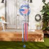 Accent Plus Welcome Friends & Family Patriotic Wind Chimes