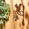 Wall-Mounted Cast Iron Squirrel Bell