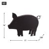 Pig and Piglets Metal Garden Sculpture Set