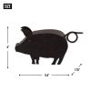 Pig and Piglets Metal Garden Sculpture Set