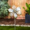 Mixed Pattern Metal Flower Garden Stake - 29.5 inches