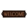 Cast Iron Welcome Sign