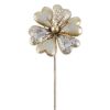 Mixed Pattern Metal Flower Garden Stake - 37.5 inches