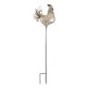 Vintage-Look Metal Rooster Garden Stake - Large