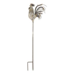 Vintage-Look Metal Rooster Garden Stake