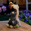 Solar Light-Up Bear Garden Statue