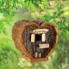 Heart-Shaped Love Shack Mini Bird House