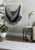 Hammock Chair with Tassel Fringe - Gray