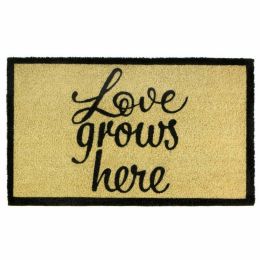 Love Grows Here Coir Door Mat